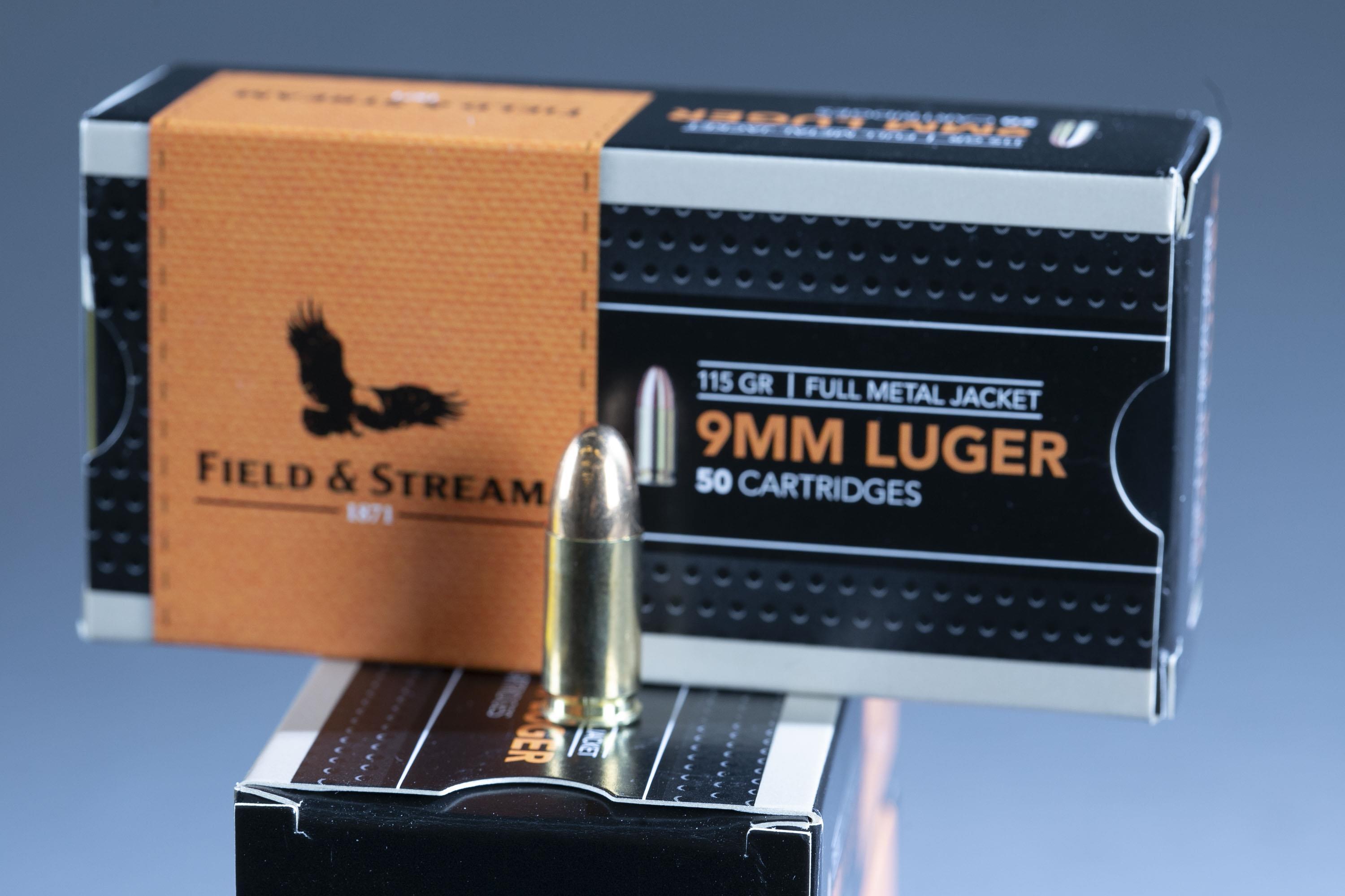 9mm, .38 S&W, .and 45 AUTO ammunition