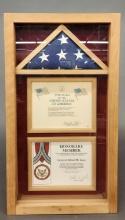 Gen. Gray framed U.S. Capital Flag