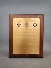 Gen. Gray Naval Order of U.S. Sea Service Award