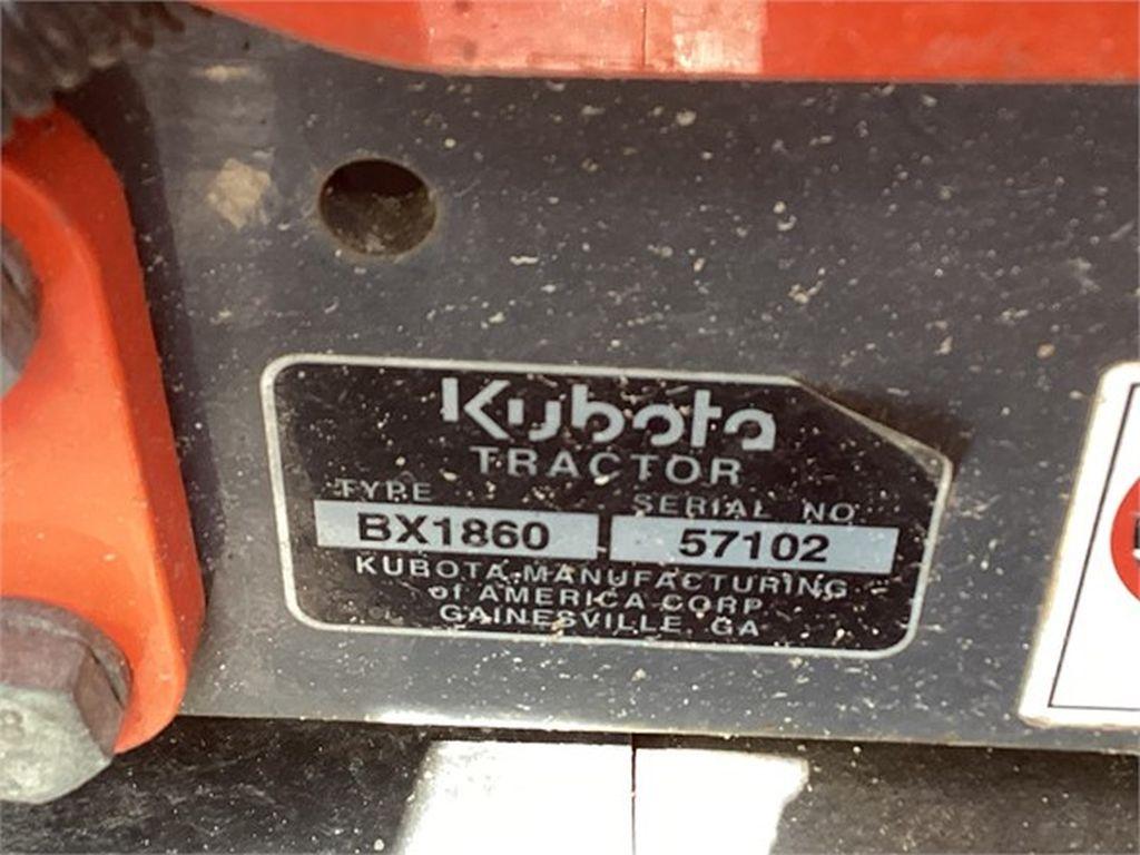 2013 KUBOTA BX1860 COMPACT TRACTOR