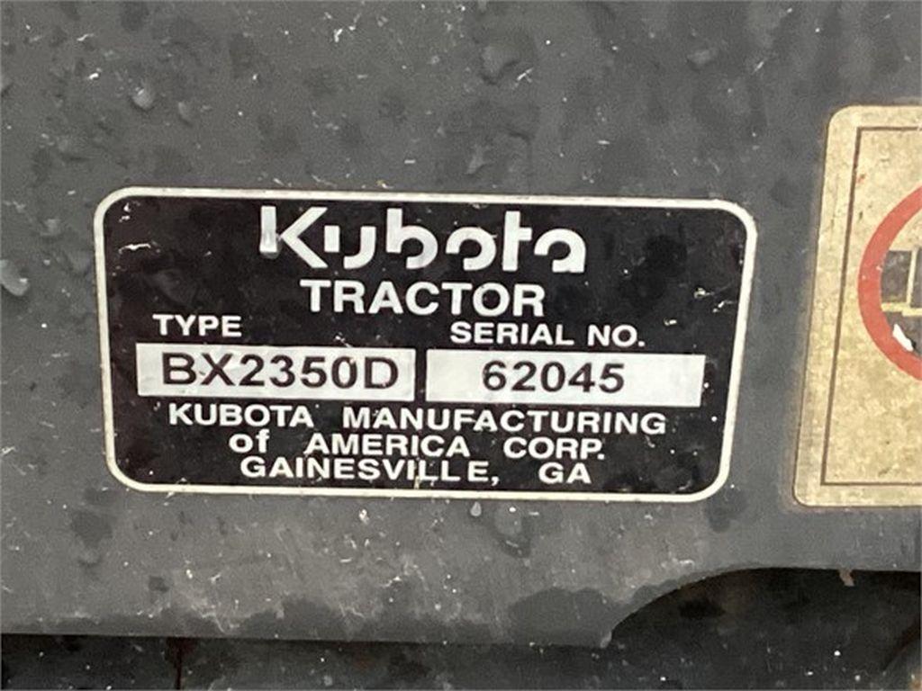 2010 KUBOTA BX2350 COMPACT TRACTOR