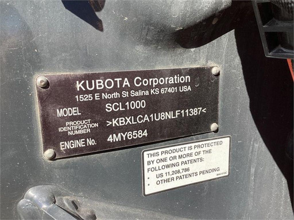 2021 KUBOTA SCL1000 SKID STEER LOADER