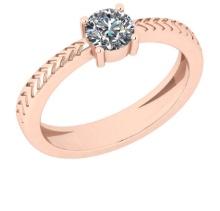 CERTIFIED 1 CTW D/VS2 ROUND (LAB GROWN Certified DIAMOND SOLITAIRE RING ) IN 14K YELLOW GOLD