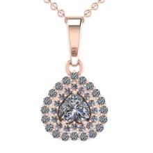 2.03 Ctw VS/SI1 Diamond 14K Rose Gold Necklace (ALL DIAMOND ARE LAB GROWN )