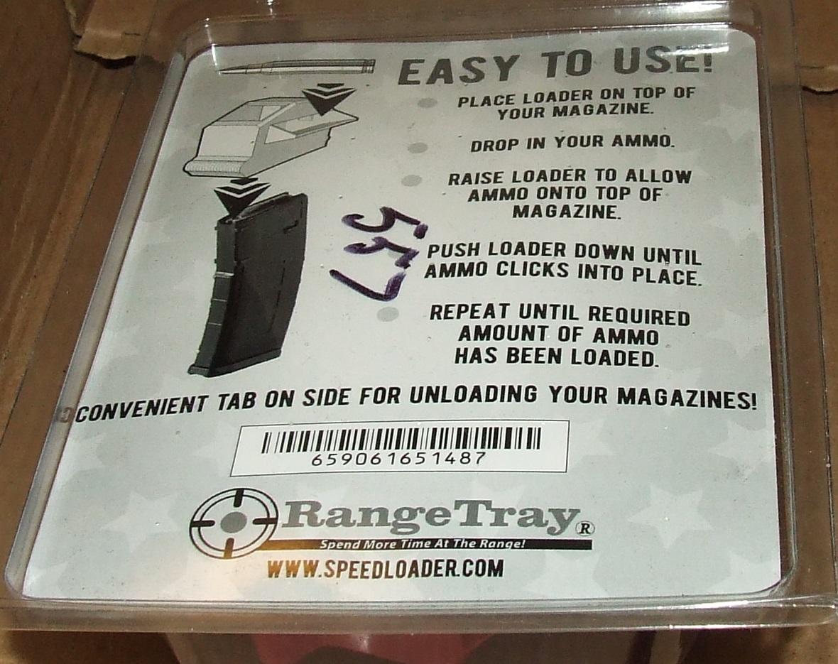 Range Tray AR-15 Mag Loader