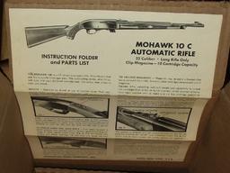 Remington 10 C Mohawk 22 Box Sheet/Manual