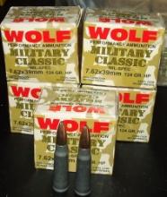 5 - 20 Rnd Boxes Wolf 7.62X39