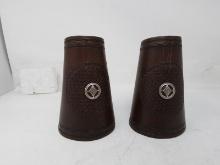 pr leather shooters cuffs