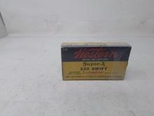 New 20 rnd box vintage Winchester 220 Swift