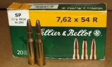 19 Rounds Sellier & Bellot 7.62X54R