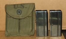 USGI M1 Carbine Mag Pouch & Mags