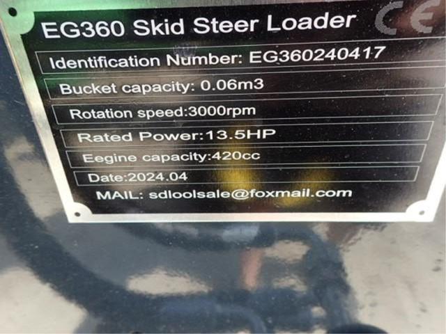 EGN EG360 Mini-Skid Loader, 13HP