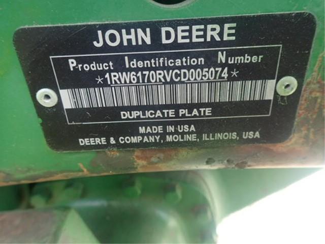 John Deere 6170R Tractor w/ Cab