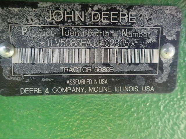 John Deere 5085E 4-WD, Cab