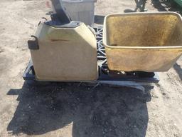 2 John Deere Seed Hoppers with Bean Cups