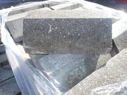 (2) Pallets, Approx 45 Angle Concrete Blocks