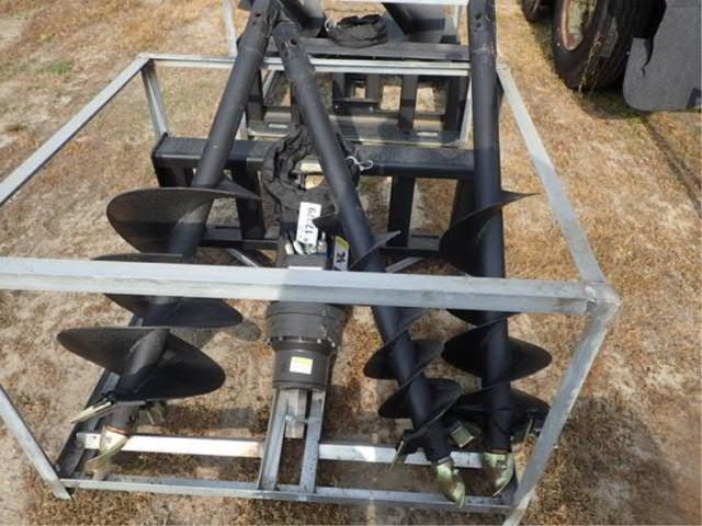 Skid Steer Hydraulic AUGER w/ 9" 12" & 18" Bits