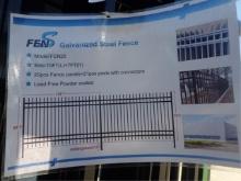FEN20 Galvanized Steel Fence - 20 Pieces