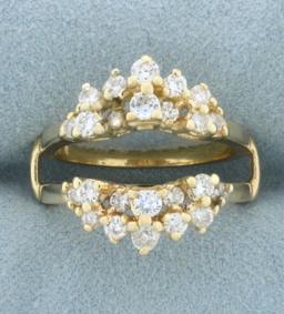 Diamond Ring Jacket In 14k Yellow Gold