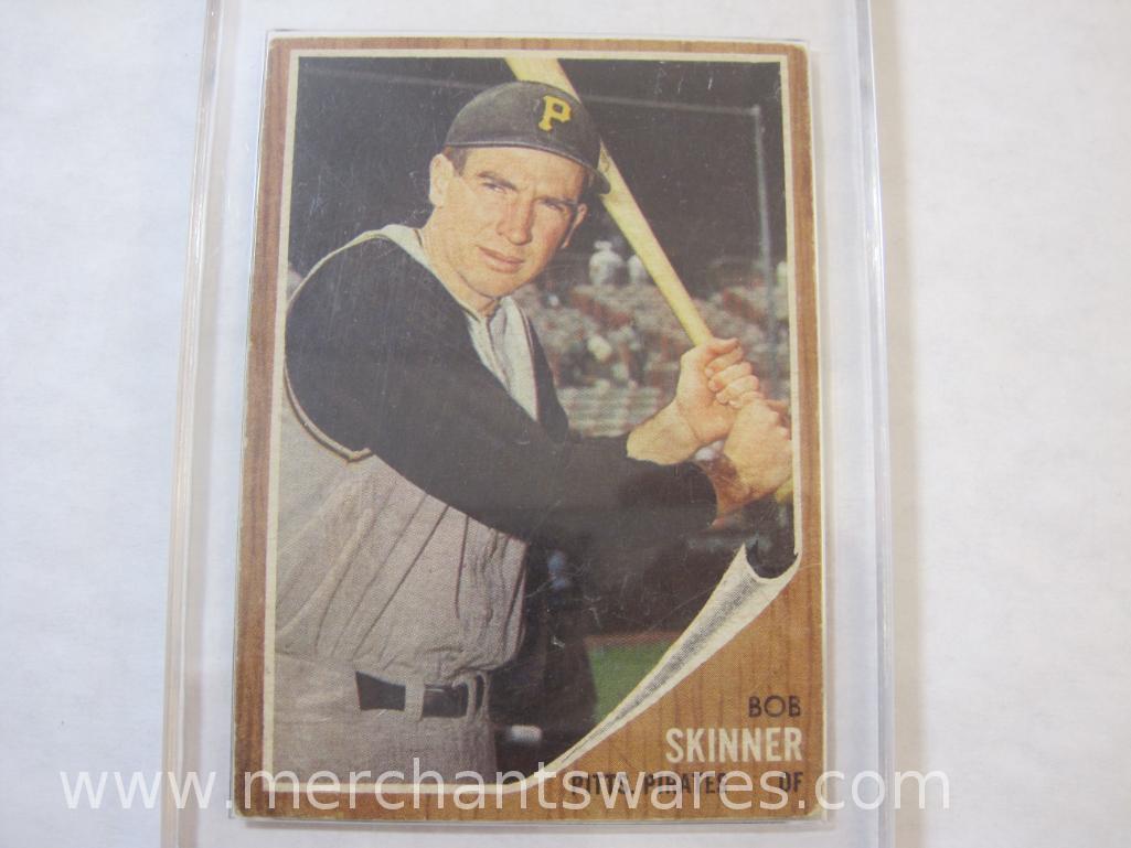 Three Vintage Baseball Cards including Ted Williams Card Company Babe Ruth, Bob Skinner Topps and
