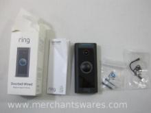 Ring Video Doorbell Wired, Two-Way Talk, Nightvision, Motion Alert, Etc, 4 oz