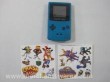 Game Boy Color with 2 Sticker Sheets, Game and Batteries Not Included, Works