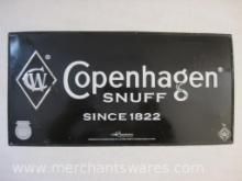 Copenhagen Snuff Metal Advertising Sign, 2008, see pictures for condition AS IS, 1 lb