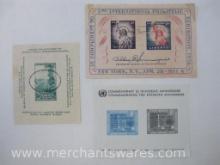 Three Souvenir Cards from Philatelic Conventions