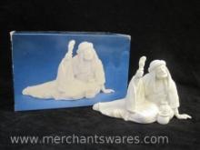 Avon Nativity Collectibles The Poor Man Porcelain Figurine in Original Box, 1990, 10 oz
