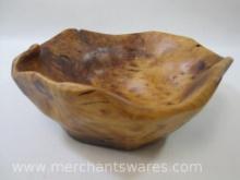 Carved Wood Burl Bowl