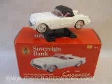 Sovereign Bank 1:18 Scale Die-Cast Metal Bank 1953 Chevrolet Corvette with Removable Top and