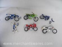 Road Champs Motocross Bikes with Rider Vullemin Figure (loose joints), AS-IS, see pictures, 13oz