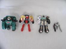 Power Rangers Wild Force Goa Gorilla Megazord, Mystic Force Deluxe Phoenix Titan, and Wild Force