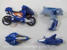 Bandai Power Rangers Pieces includes Jungle Fury Blue Strike Cycle, 2007, Blue Gao Shark, Abaranger