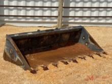 SOLESBEE'S 80" TOOTH BUCKET SKID STEER ATTACHMENT