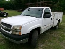 (0547)  2003 CHEVY 2500HD SERVICE TRUCK W/TITLE