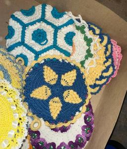 40 Vintage Crochet Pot Holders