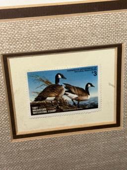 1981 Terry Redlin Framed & Numbered signed Print Minnesota Duck stamp includes Folio