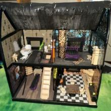 Goth Doll House with Accessories