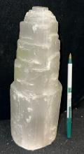 HUGE HUGE Selenite Tower 10" tall- Heavy