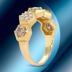 14k Gold 1.19cts Diamond Ring