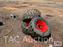 Set of (4) Bobcat Wheels And Tires