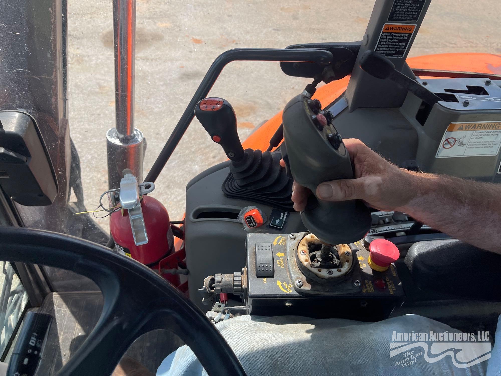 KUBOTA M1085 TRACTOR WITH SIDE ARM MOWER