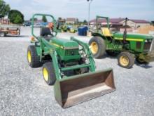 John Deere 855 Compact Loader Tractor 'Runs & Operates'