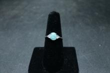 Sterling Silver Ring with Opal