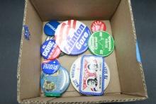 Box Assorted Campaign Buttons