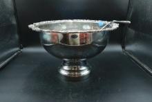 Plated Punch Bowl And Ladle