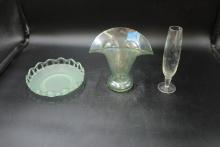 3 Assorted Glass Pieces