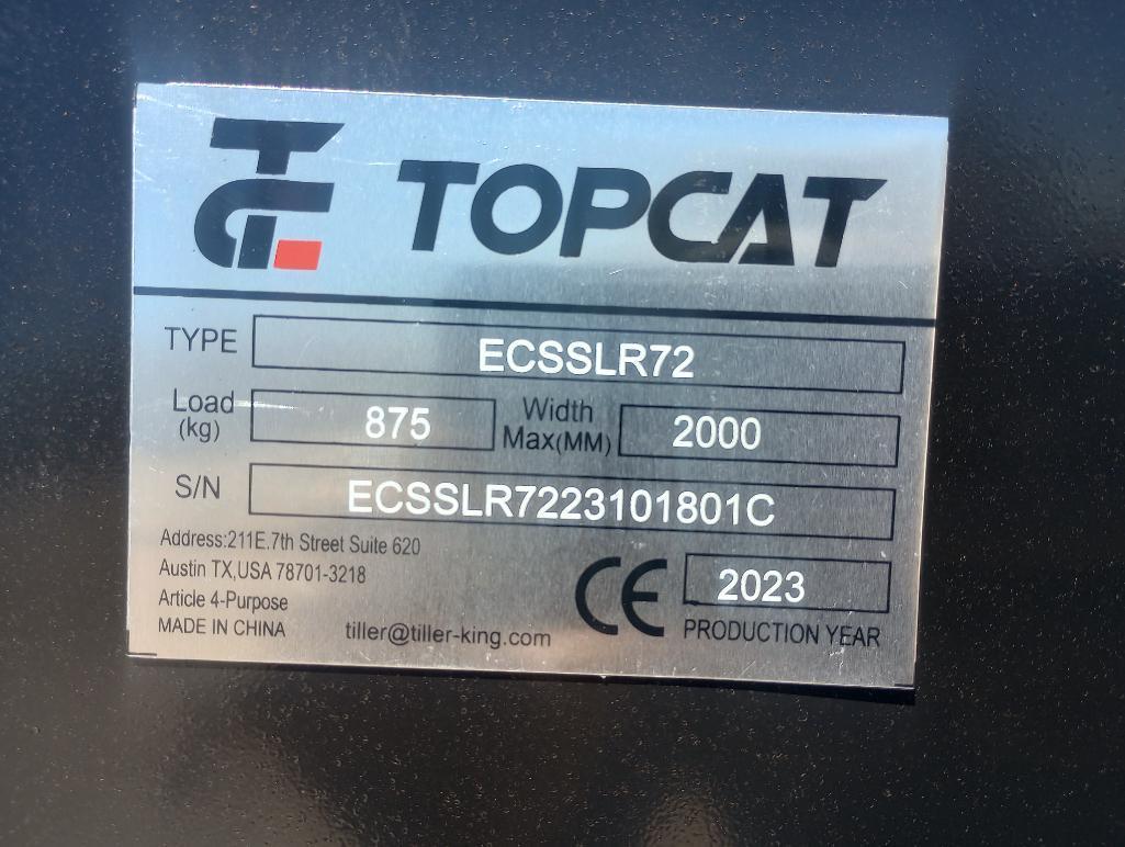 Unused Topcat ECSSLR72 Landscape Rake (Skid Steer Attachment)