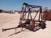 Shop Made Single Axle Hoist Trailer w/3 Ton Hoist